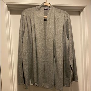 Gray cardigan size 1X.